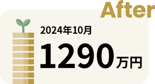 After 2024年10月 1200万円